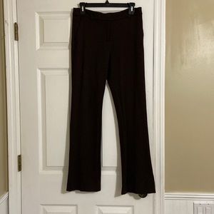 Anne Klein flare knit trousers. Dark brown size 4. GUC